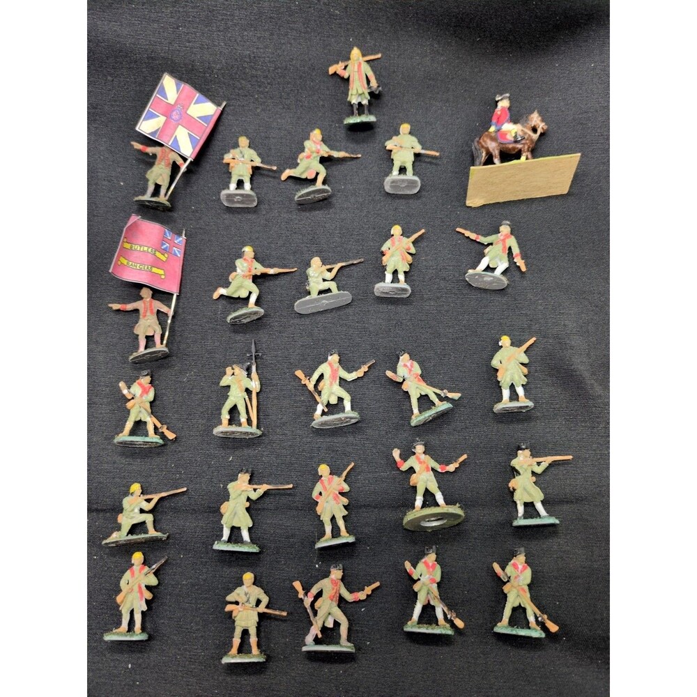 (26) Painted American Revolution British Infantry 1/72 Miniatures